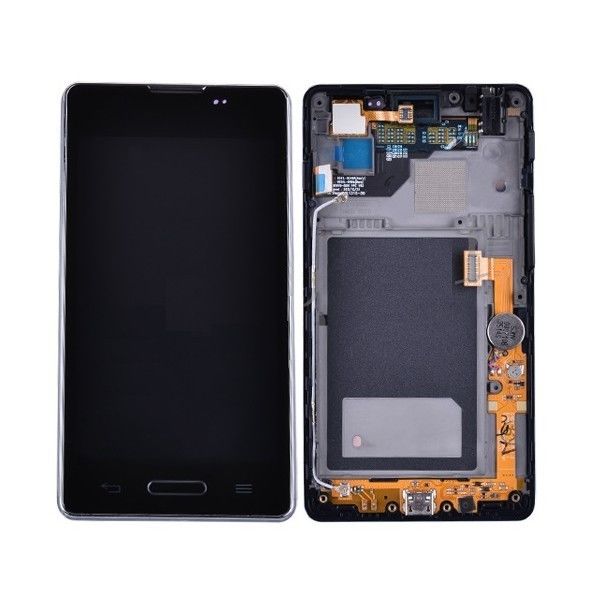 黒 LG Optimus L5 II E460 のための 4 インチのタッチ画面の計数化装置 LG LCD スクリーンの取り替え