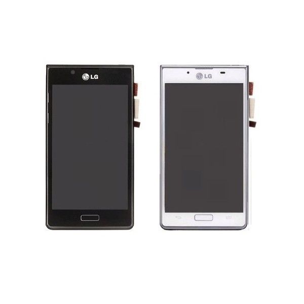 黒、フレームが付いている白 4.3 のインチ LG Optimus L7 P700 LCD のタッチ画面の計数化装置
